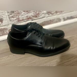 Van Heusen Dress Shoes Flex Memory Foam Oxford Black Men’s Sz 6M